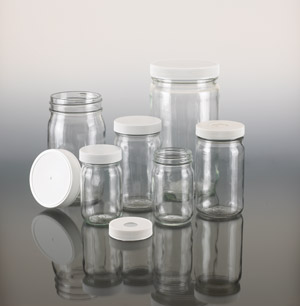 Clear Atlantic City (Tall) - Wide Mouth Straight Sided Jars 