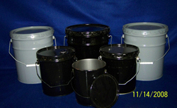 Open-Top Steel Metal Pails